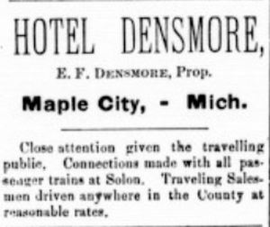 Hotel Densmore - 17 July 1902 Article